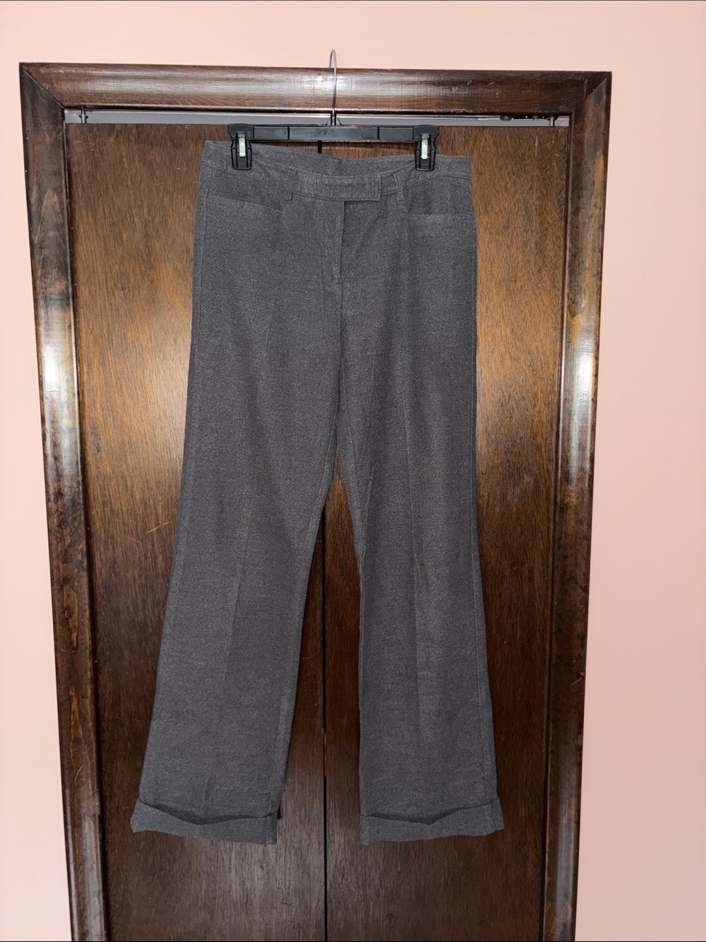 Express Women's Gray Dress Pants - Tailored Wide Leg